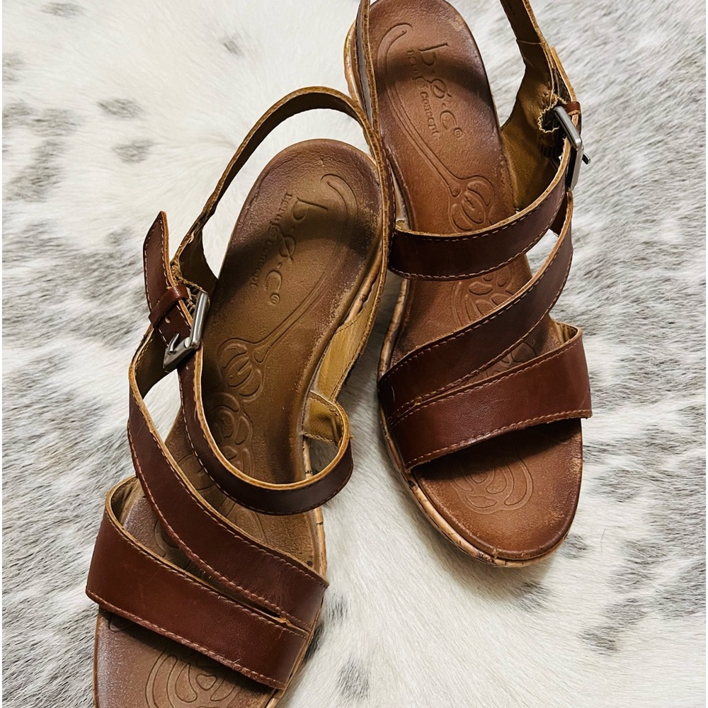 BOC Wedge Sandals leather very conferable